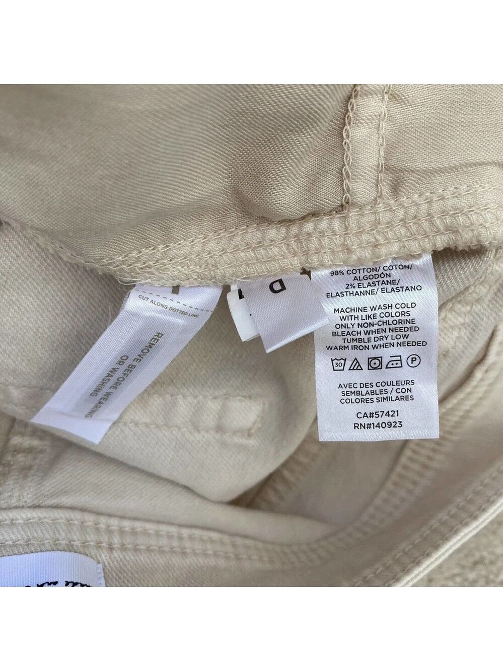 LOFT High Waist Wide Leg Jeans Size 12P/31 Tan Sand Denim Ankle NWT - Picture 6 of 7